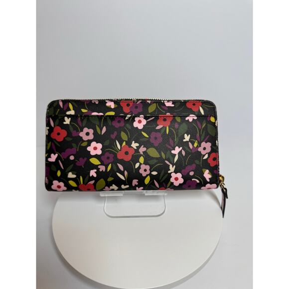 Kate Spade Laurel Way Neda continental zip-around wallet in Boho Floral - Picture 6 of 12